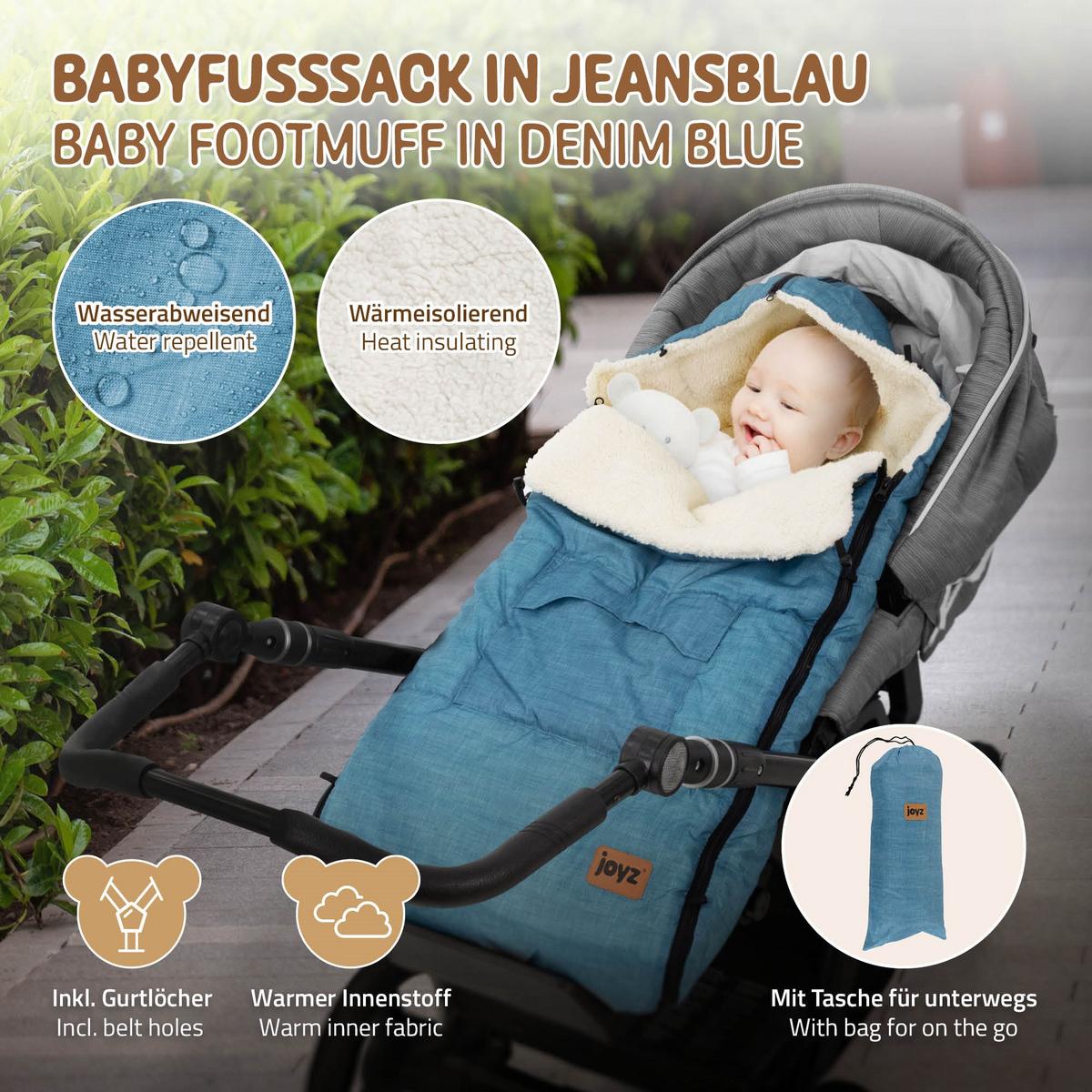 BABYFUSSSACK - Blau, Textil (48/10/94cm) - Joyz