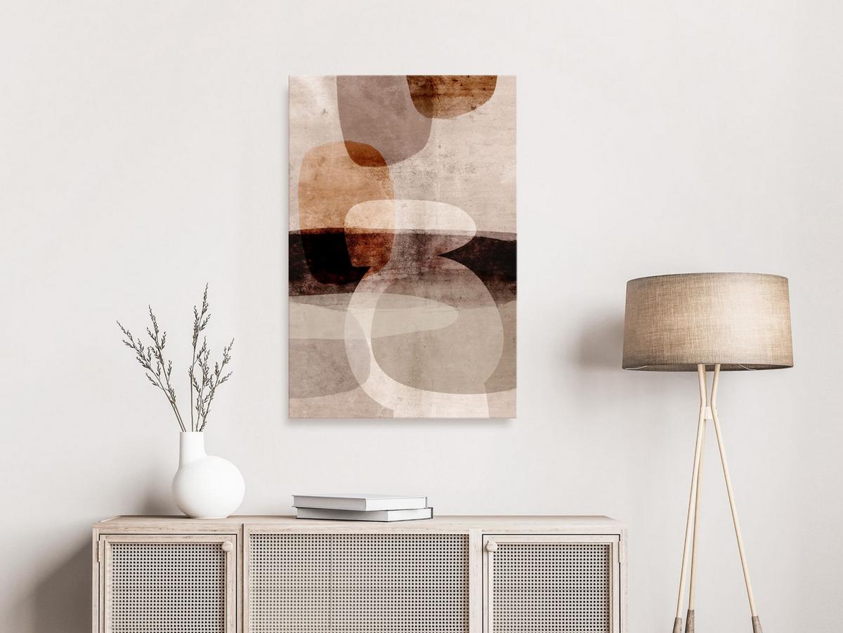 KUNSTDRUCK Braun 80/120 cm - Braun, Textil (80/120cm) - KUNSTLOFT