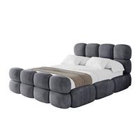 POLSTERBETT mit Bettkasten, Fußteil und Lattenrost, Bett mit Matratze H3/H4 - NOMA-Z 180x200 Dunkelgrau - Dunkelgrau, Holzwerkstoff/Textil (180/200cm) - ALTDECOR