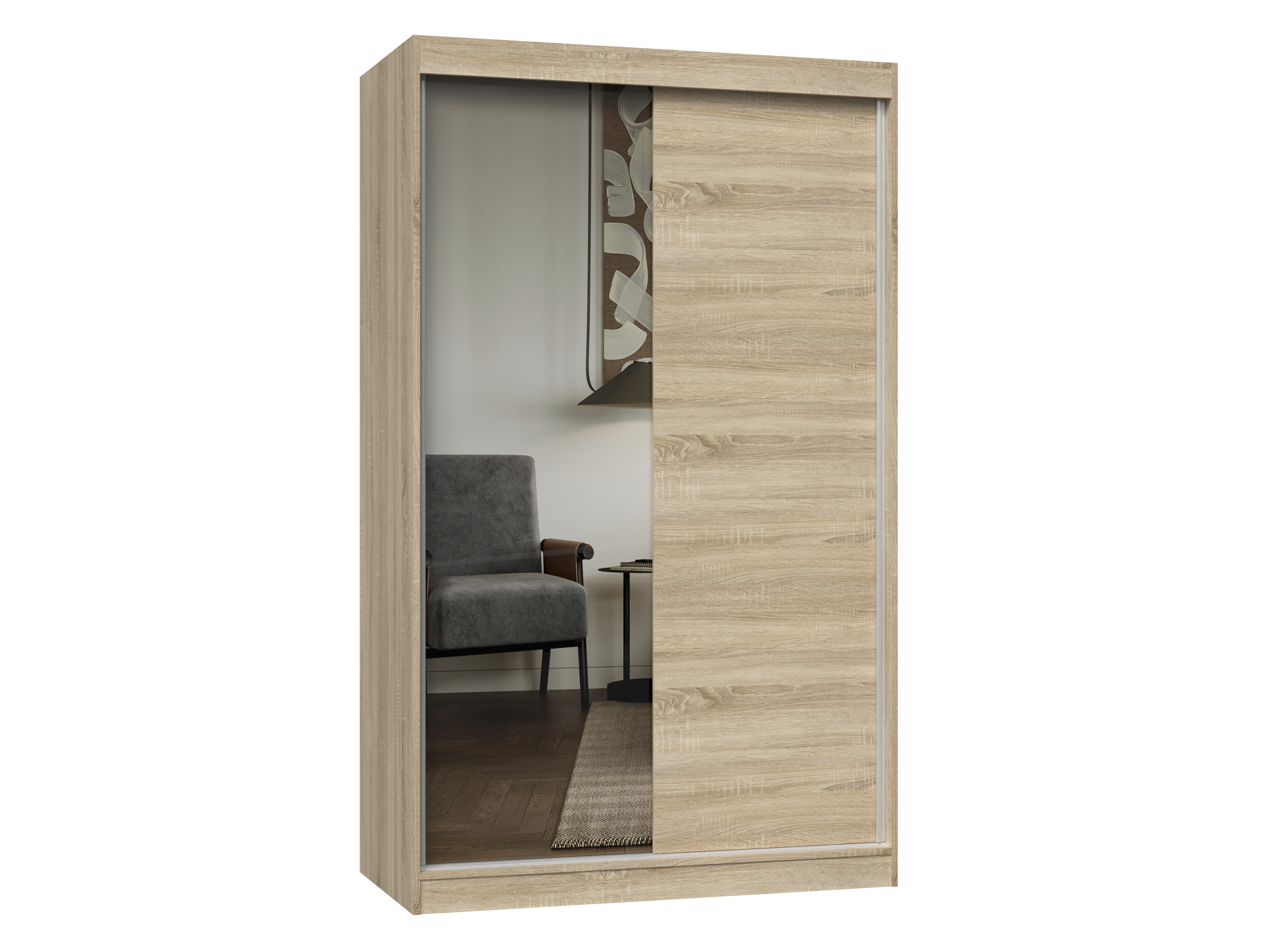 KLEIDERSCHRANK Sonoma 120/200/61 - Eiche Artisan, Holzwerkstoff (120/200/61cm) - RAUMHIRSCH FURNITURE