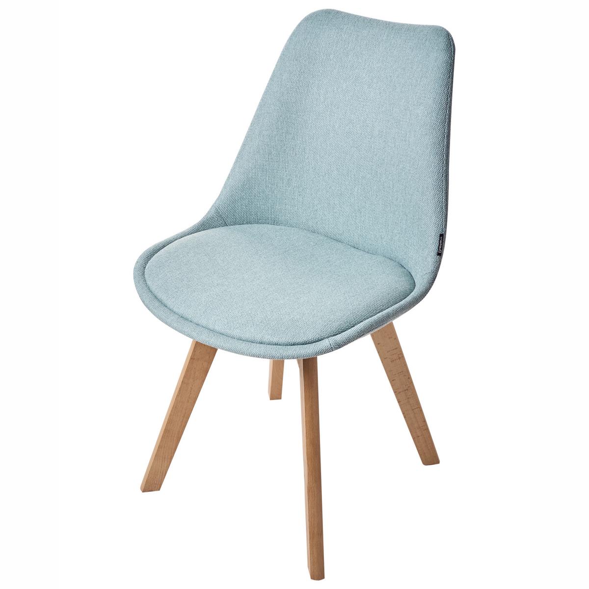 ESSZIMMERSTUHL 2er-Set Polsterbezug Grün Dakota - Grün, Holz/Textil (44/84/43cm) - Beliani