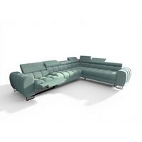 ECKSOFA Bastien Relax - Blau, Holzwerkstoff/Textil (330/260cm) - Fun Möbel