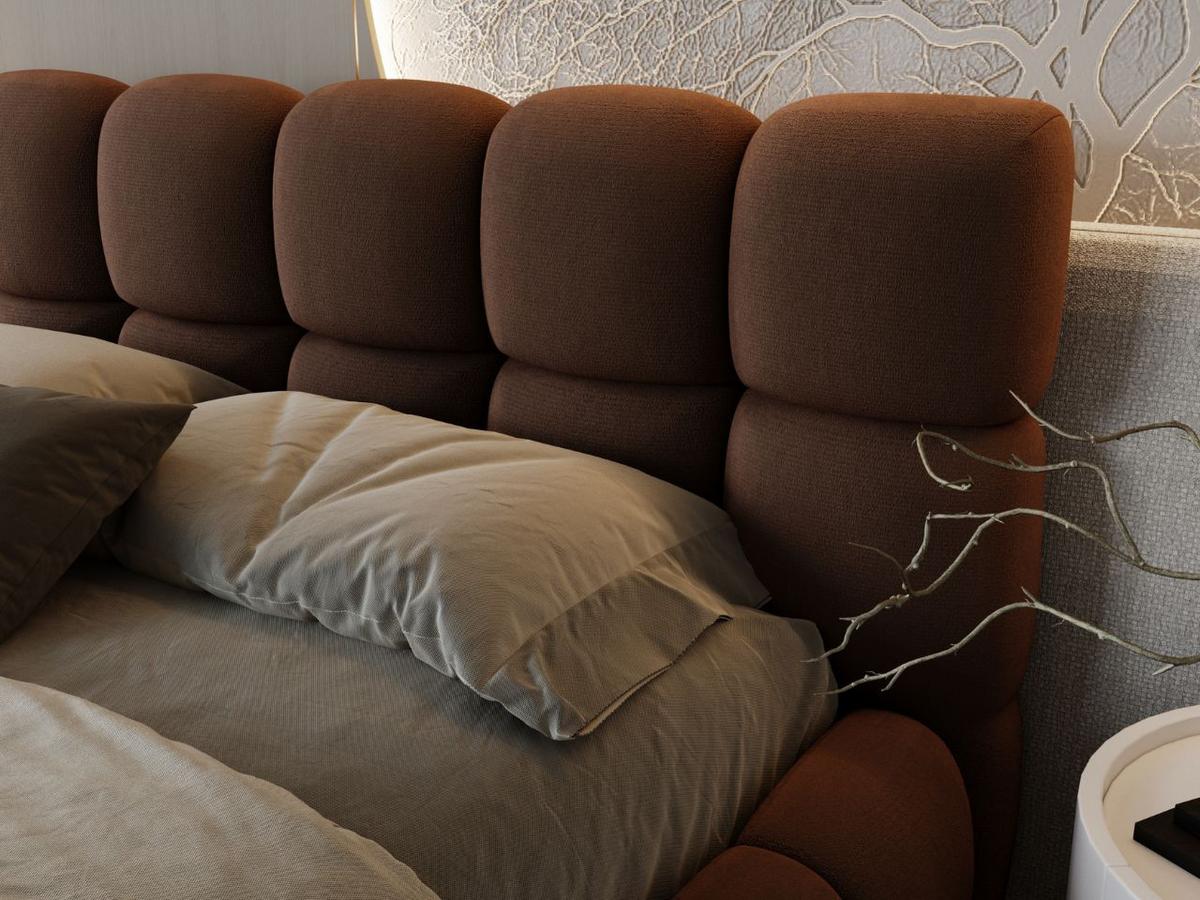POLSTERBETT Modo 160x200 Braun - Braun, Textil (160/200cm) - Graingold
