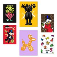 POSTER Set Mit 6 Der Humor Ikonischer Charaktere A3 & A4 Rahmenlos - Klar, Papier (29/3cm) - Nacnic