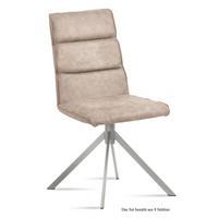 ESSZIMMERSTUHL (8er-Set) Dorkas 47x92x60 Edelstahl/Natur - Edelstahlfarben/Naturfarben, Kunststoff (60/92/47cm) - 58aufmkessel