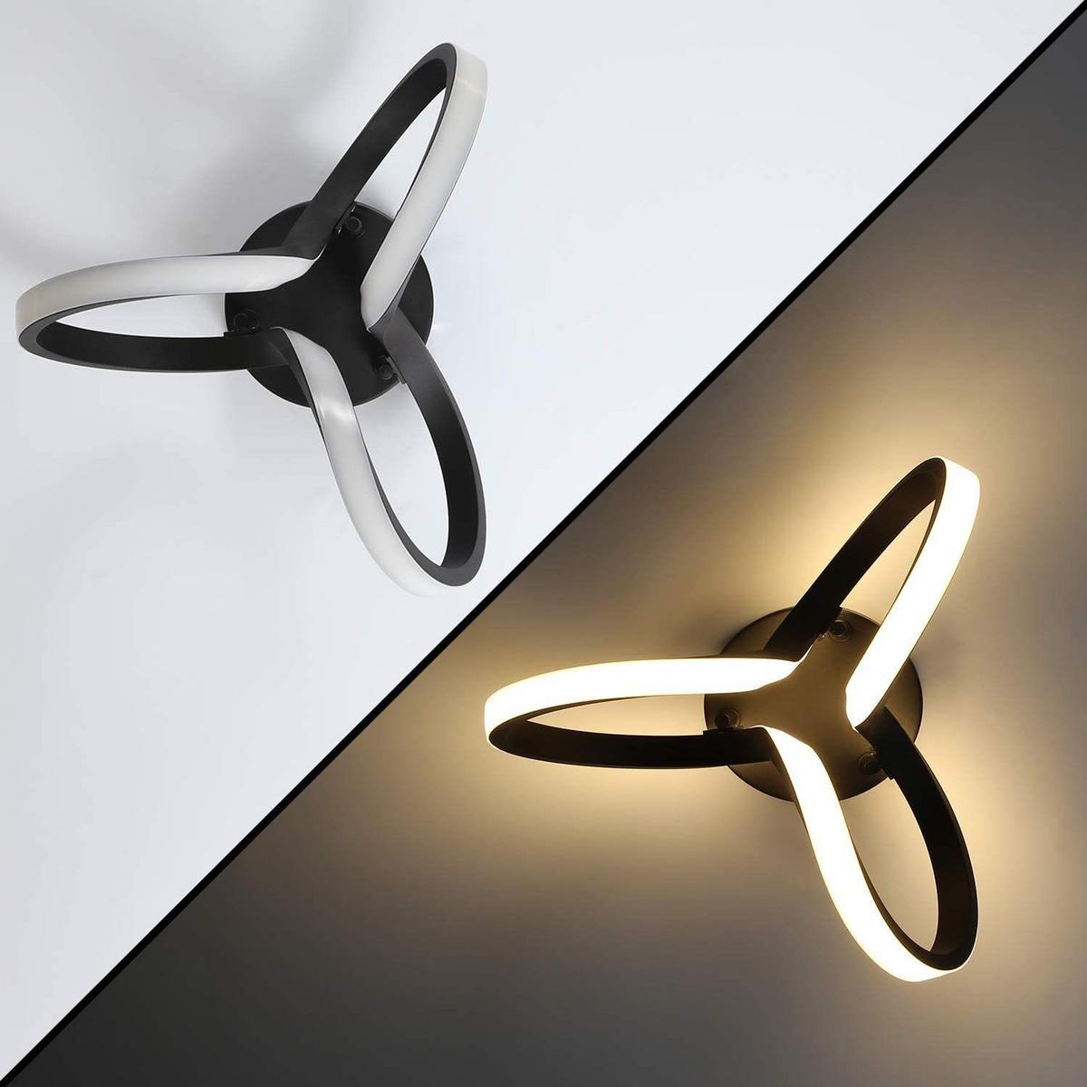LED-DECKENLEUCHTE Norbert 31/26/20 cm - Schwarz, Metall (31/26/20cm) - ZMH