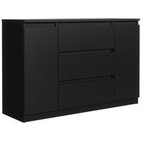 KOMMODE Schwarz 120/79/39 - Schwarz, Holzwerkstoff (120/79/39cm) - RAUMHIRSCH FURNITURE