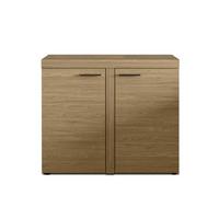 SIDEBOARD Spacoro 2D Geölte Eiche 97,2/82/40,3 cm – Schmale Kommode Eleganz für Ihr Zuhause - Eichefarben, Holzwerkstoff/Kunststoff (97/82/40cm) - AX Living