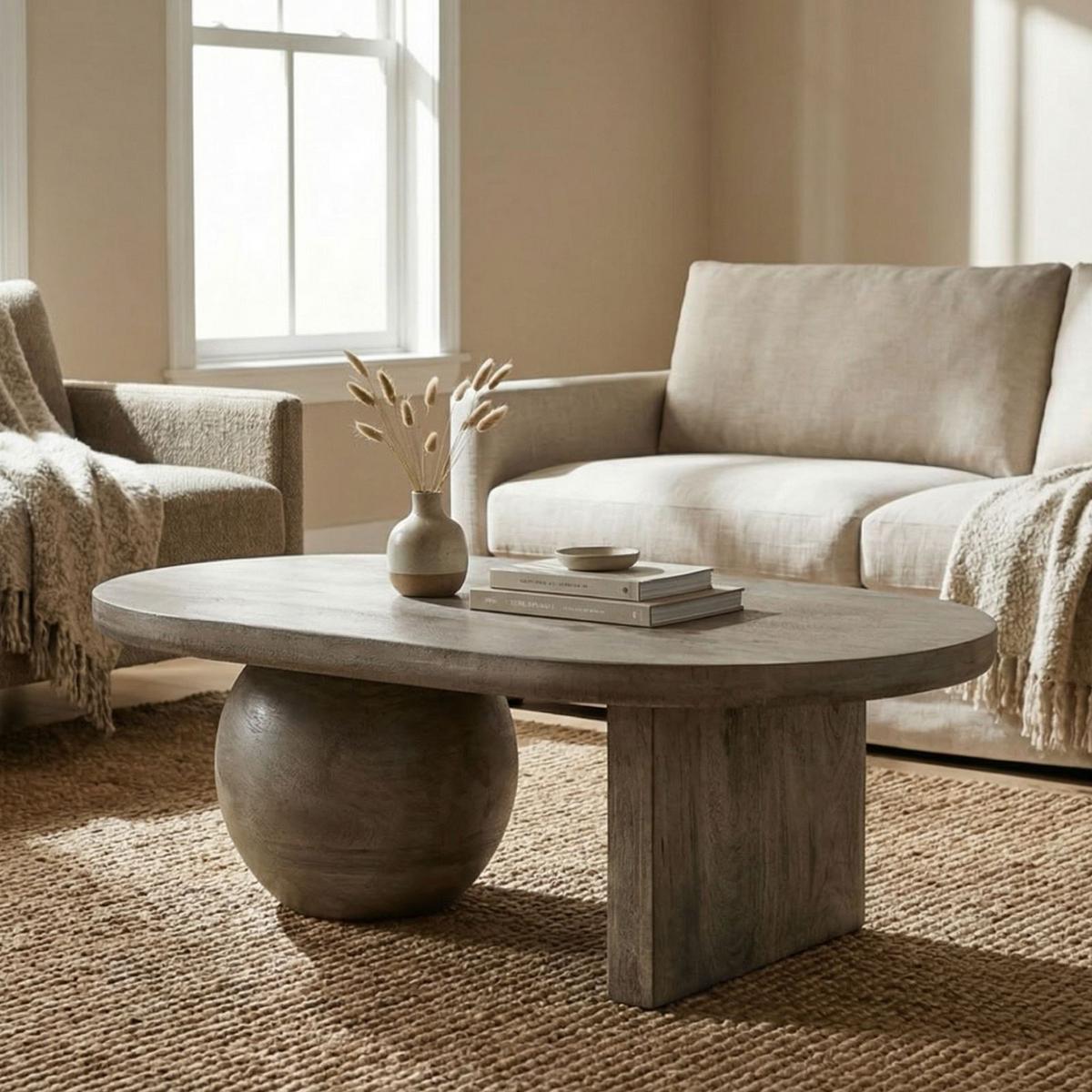 COUCHTISCH PERLA grau - Grau, Holz (70/110/37cm) - IDIMEX