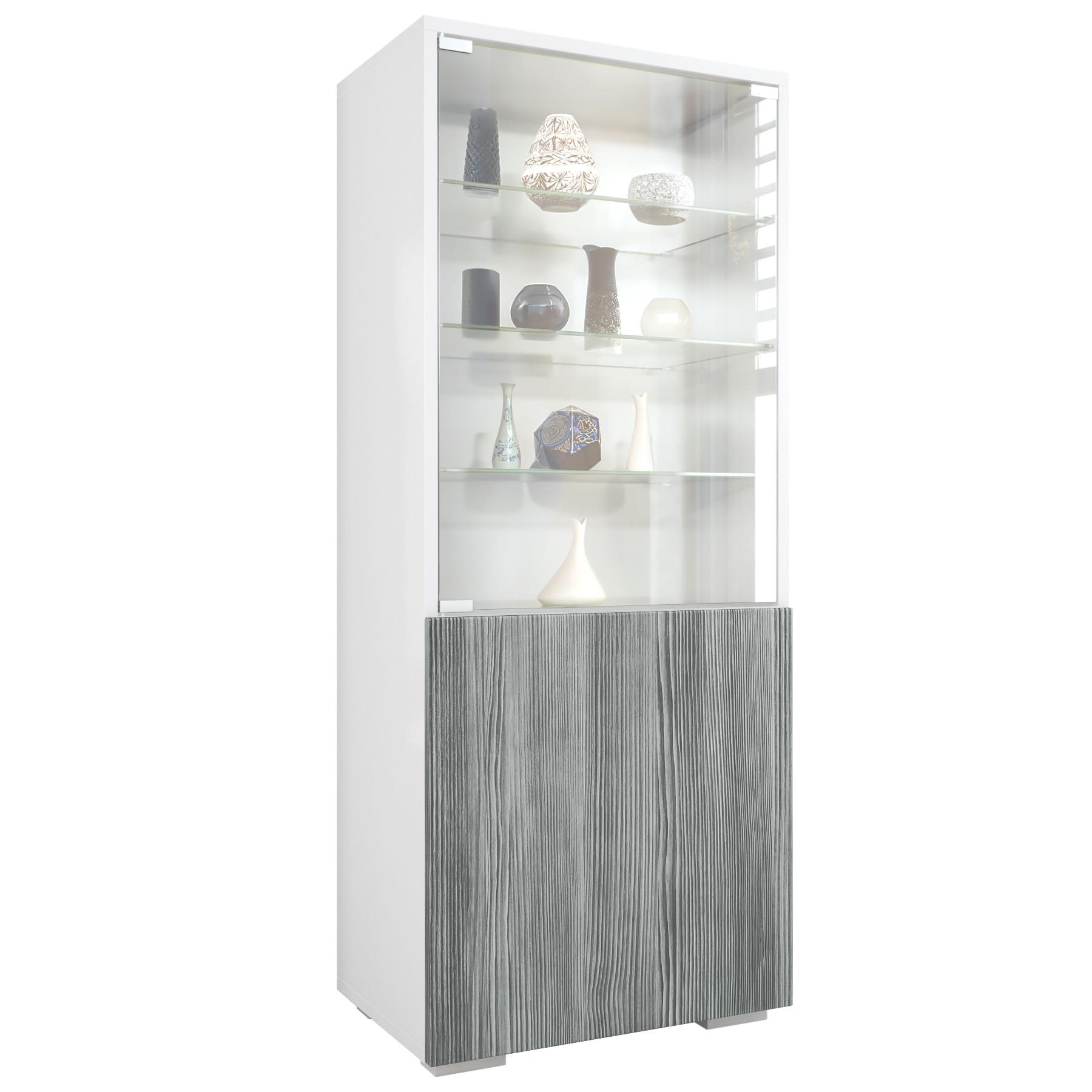 VITRINE Granada Avola-Anthrazit - Anthrazit, Holzwerkstoff (50/122.5/34.5cm) - Vladon