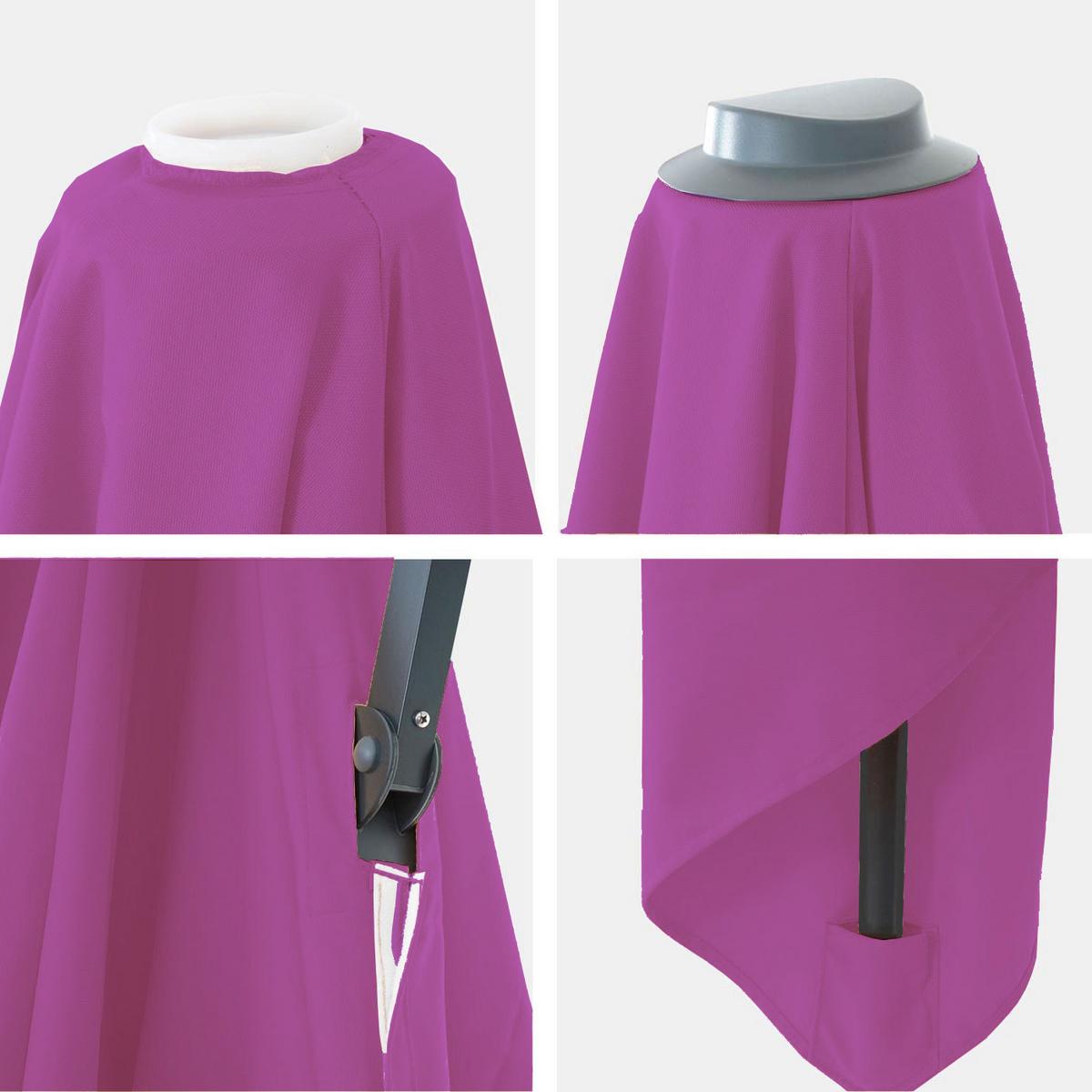 ERSATZ-BEZUG FÜR SCHIRM Violett - Violett, Textil (335/335cm) - MCW