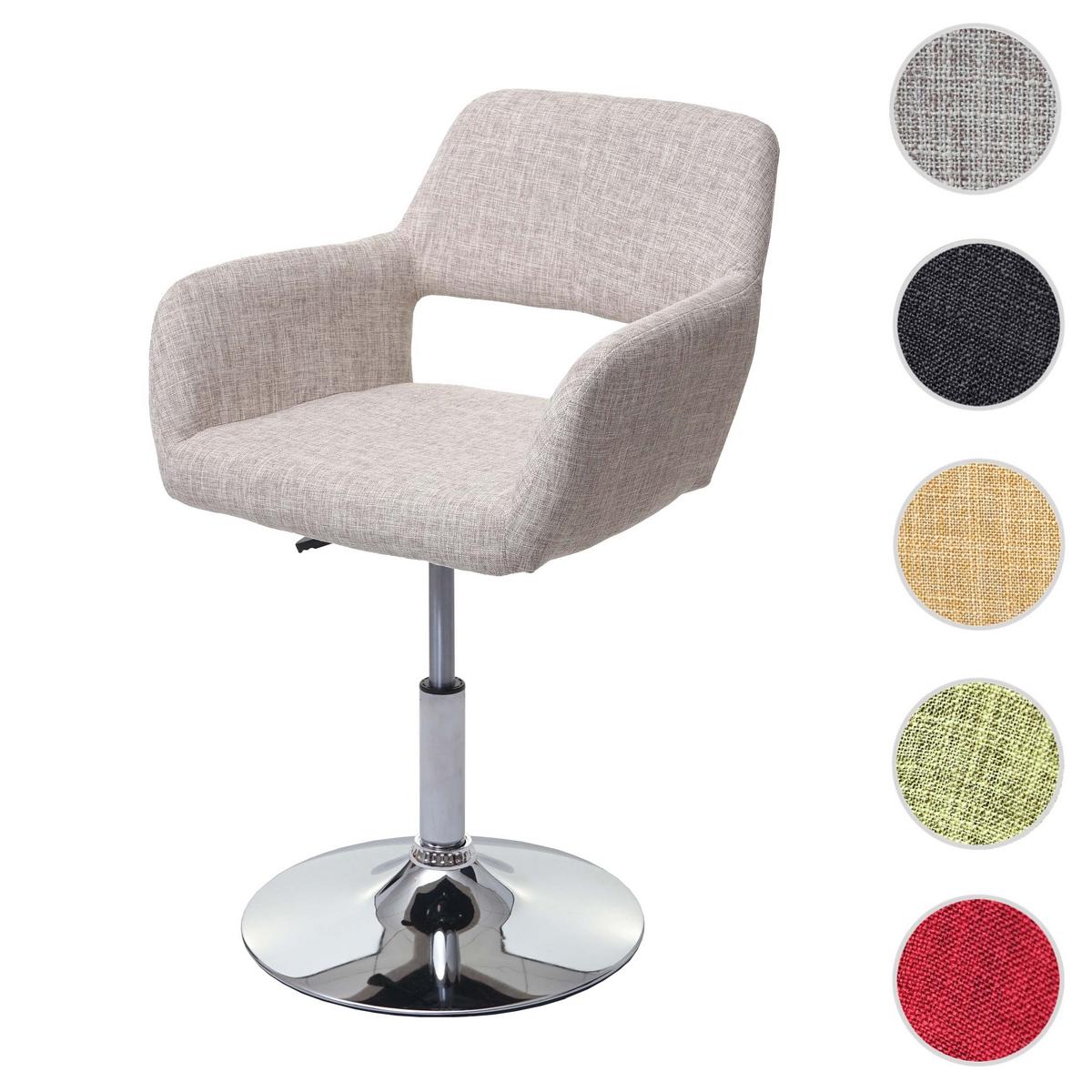 ESSZIMMERSTUHL Beige, Silber - Greige/Beige, Textil (58/89/55cm) - MCW