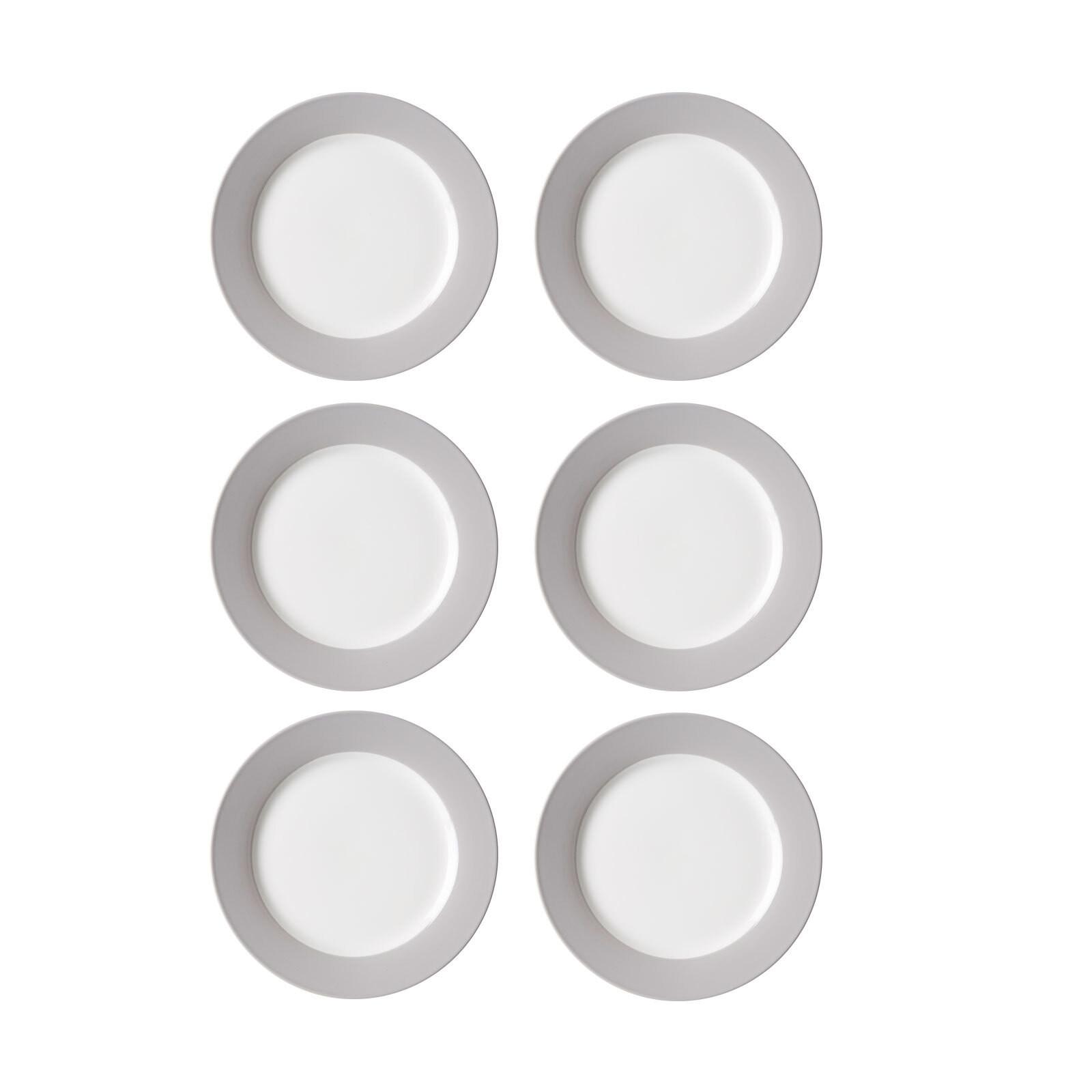 SPEISETELLER Doppio Grau ø 27 cm 6er Set - Grau, Keramik (27cm) - Ritzenhoff Breker