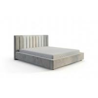 POLSTERBETT CATTURA Grau Velvet - Grau, Textil (200/200cm) - KAWOLA