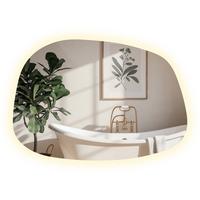 LED SPIEGEL 78,5 x 57 cm Unregelmäßige Form Neutralweiß 4000K - Transparent, Glas (78.5/57/0.4cm) - TULUP