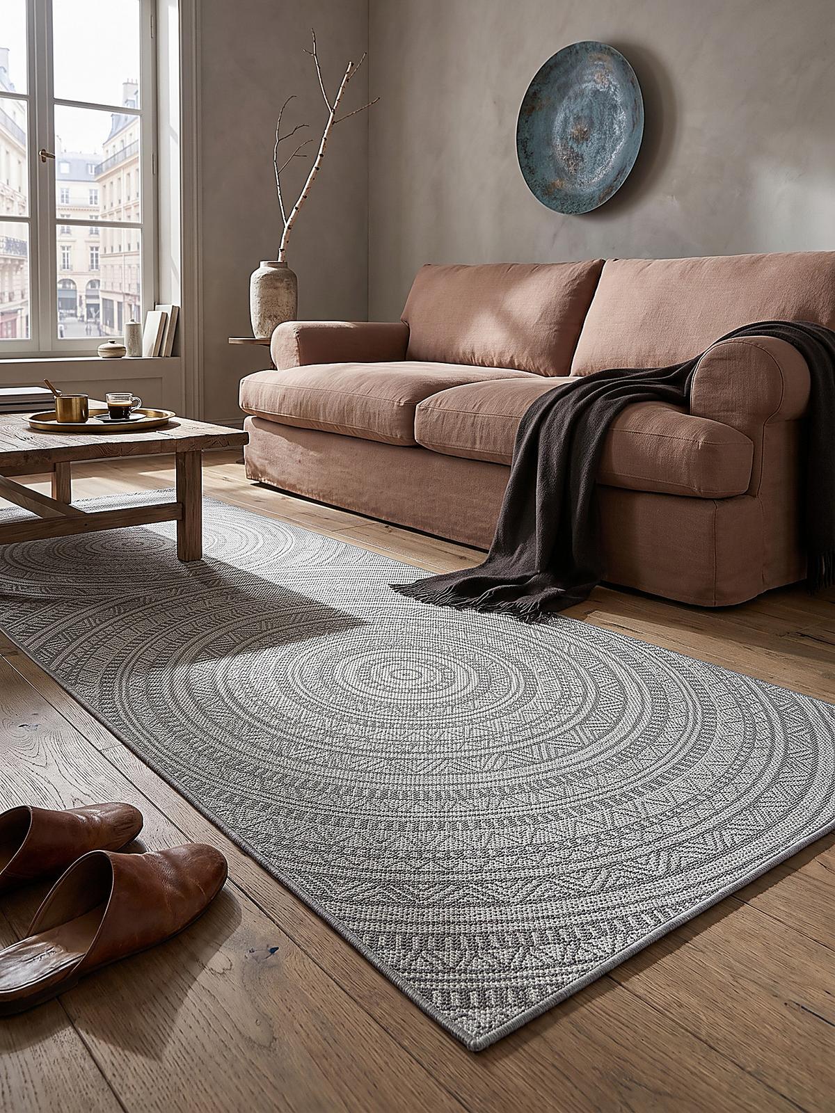 TEPPICHLÄUFER Orientalisch BORNO Polypropylen Anthrazit 80 x 150 cm - Anthrazit, Textil (80/150cm) - KADIMA DESIGN