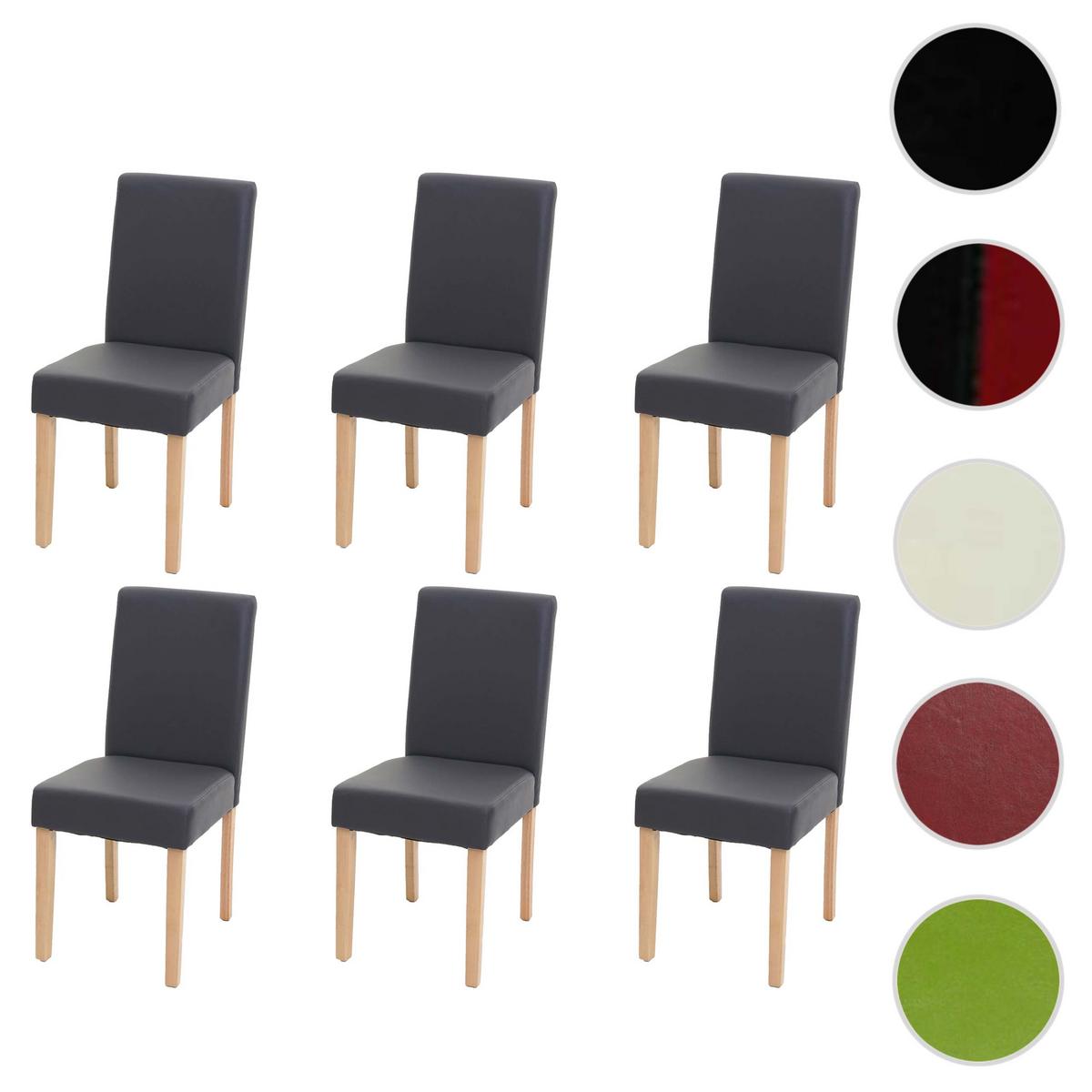 ESSZIMMERSTUHL Grau 6er-Set - Grau, Textil (43/90/56cm) - MCW