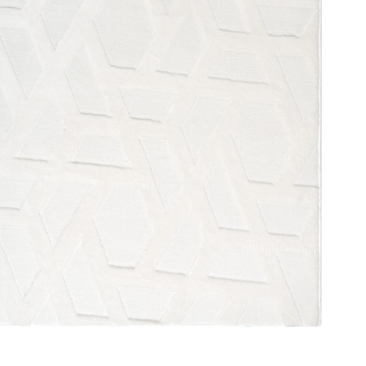TEPPICH Cremeweiß 80/300 cm Antero - Creme/Weiß, Textil (80/300cm) - Beliani