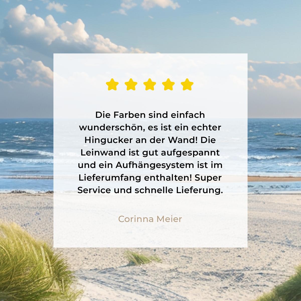 LEINWANDBILD Aussicht - Strand - Fenster - Dünen - Meer Wanddeko 40x60 cm - Hellblau, Textil (40/60cm) - MuchoWow