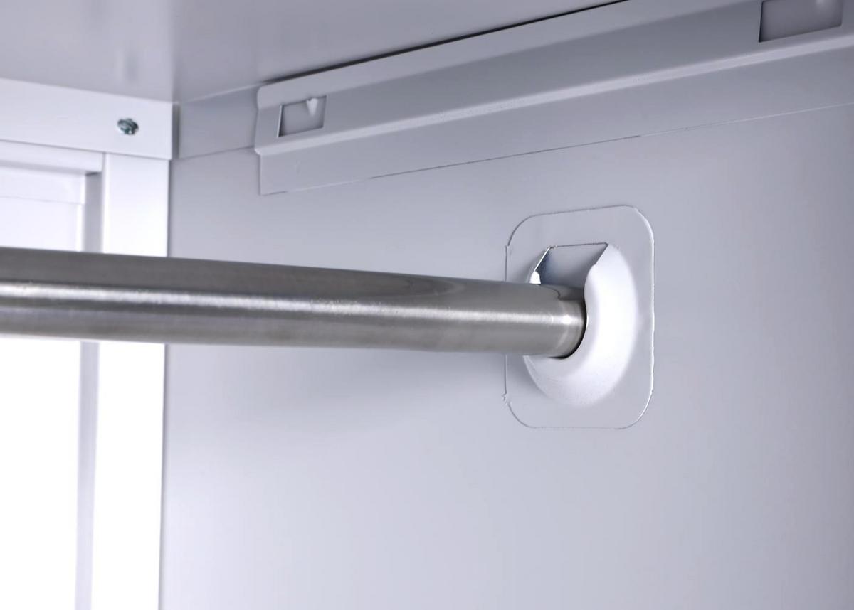 AKTENSCHRANK Grau - Grau, Metall (90/185/45cm) - MCW