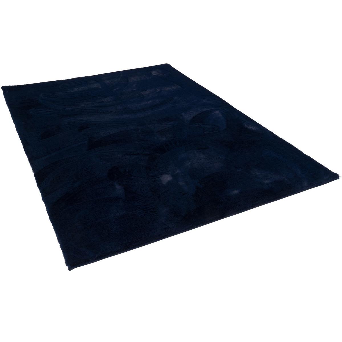 FELLTEPPICH LUXUS SUPER SOFT PLUSH - Dunkelblau, Textil (140/180cm) - Pergamon