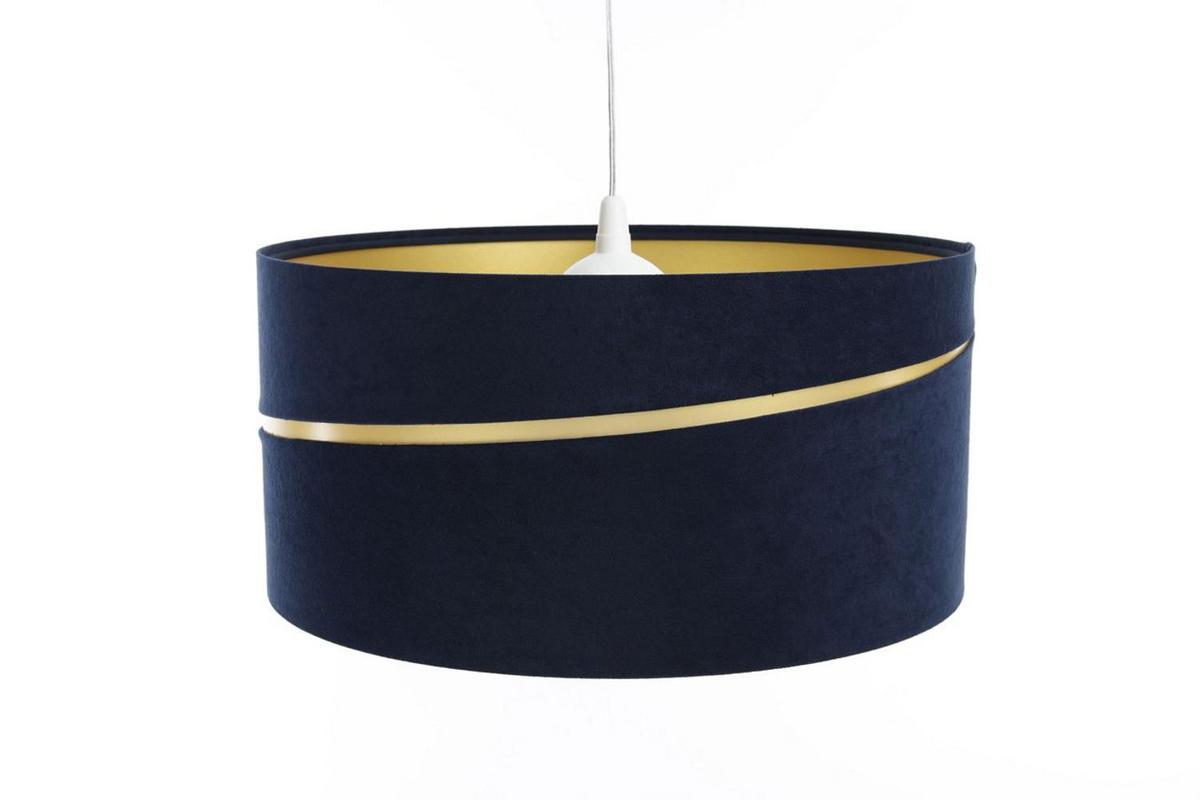 HÄNGELEUCHTE Blau 30/20 cm - Blau/Goldfarben, Kunststoff (30/0.4/20cm) - ONZENO