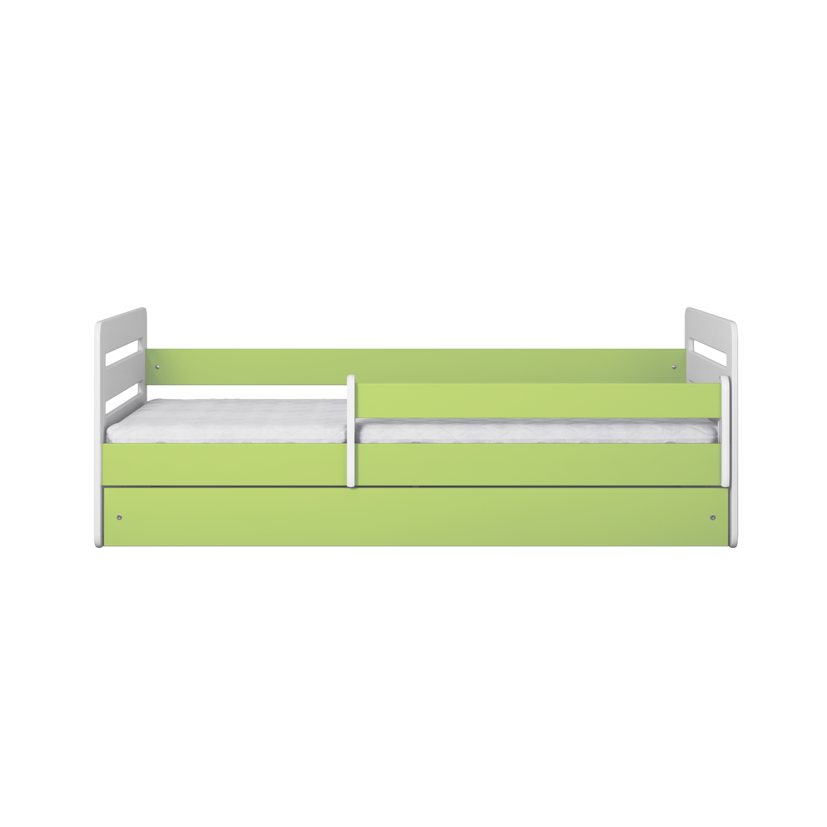 KINDERBETT Tomi mit Schublade ohne Matratze Grün 90/65/144 - Grün, Holzwerkstoff (80/140cm) - RAUMHIRSCH FURNITURE