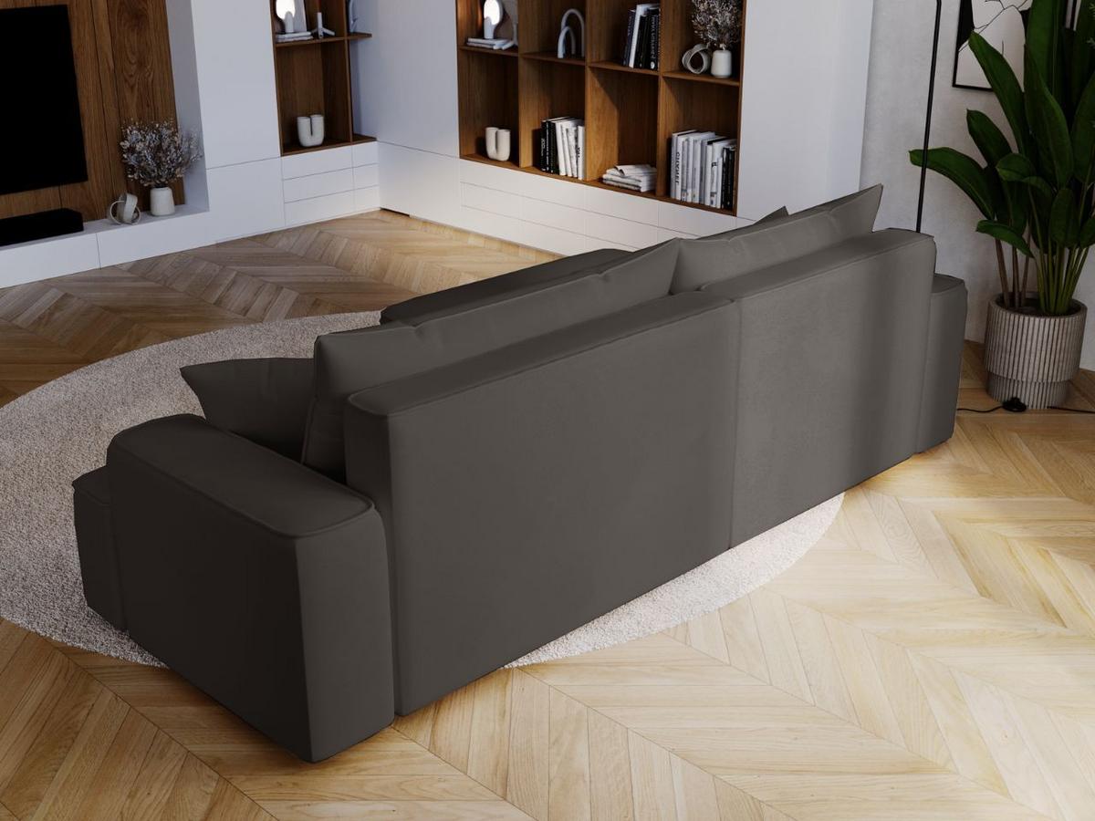ECKSOFA California Dunkelgrau Links - Dunkelgrau, Holz/Textil (165/270cm) - Graingold