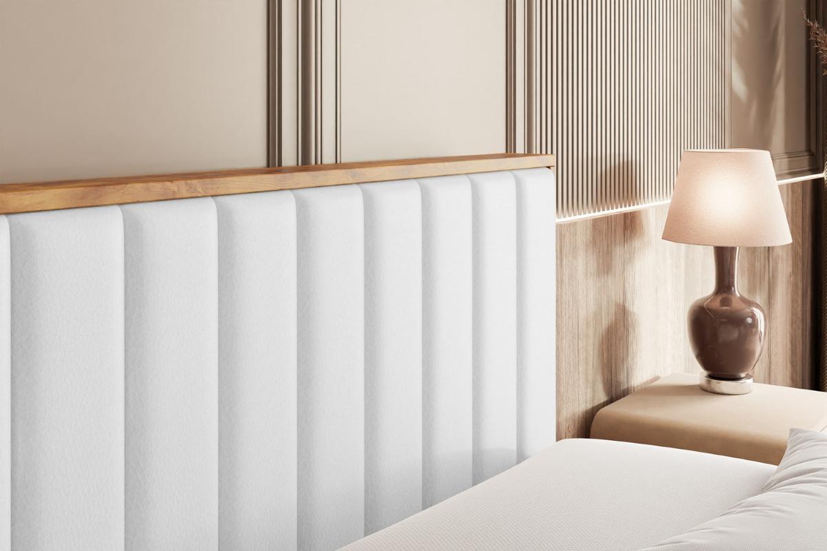 BOXBETT mit Matratze H4 und Lattenrost - LOLLI4 - 140x200 - Weiß Hochglanz - Weiß, Holzwerkstoff/Kunststoff (140/200cm) - ALTDECOR