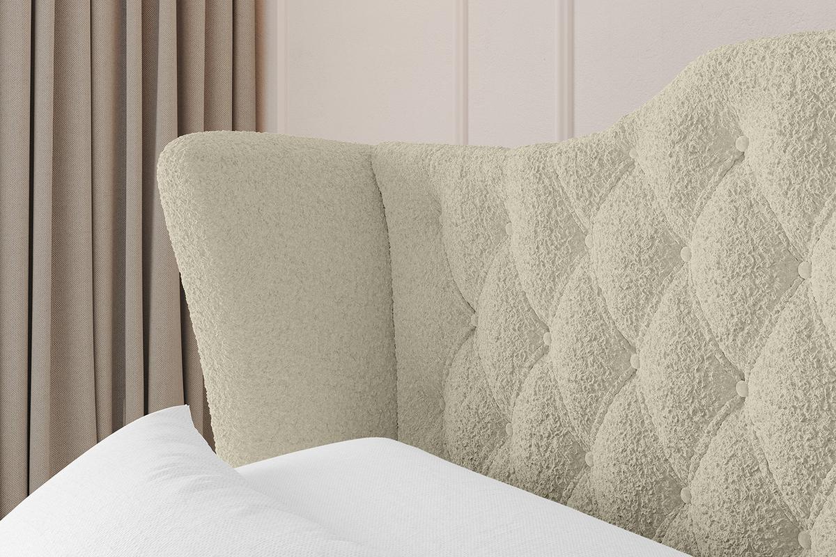 POLSTERBETT mit Bettkasten und Lattenrost, Boxbett ohne Matratze - MODY 120x200 Beige - Taupe, Holzwerkstoff/Textil (120/200cm) - ALTDECOR
