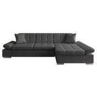 ECKSOFA Malwi, Seite: Rechts - Silberfarben/Grau, Holz/Textil (278/161cm) - MIRJAN24
