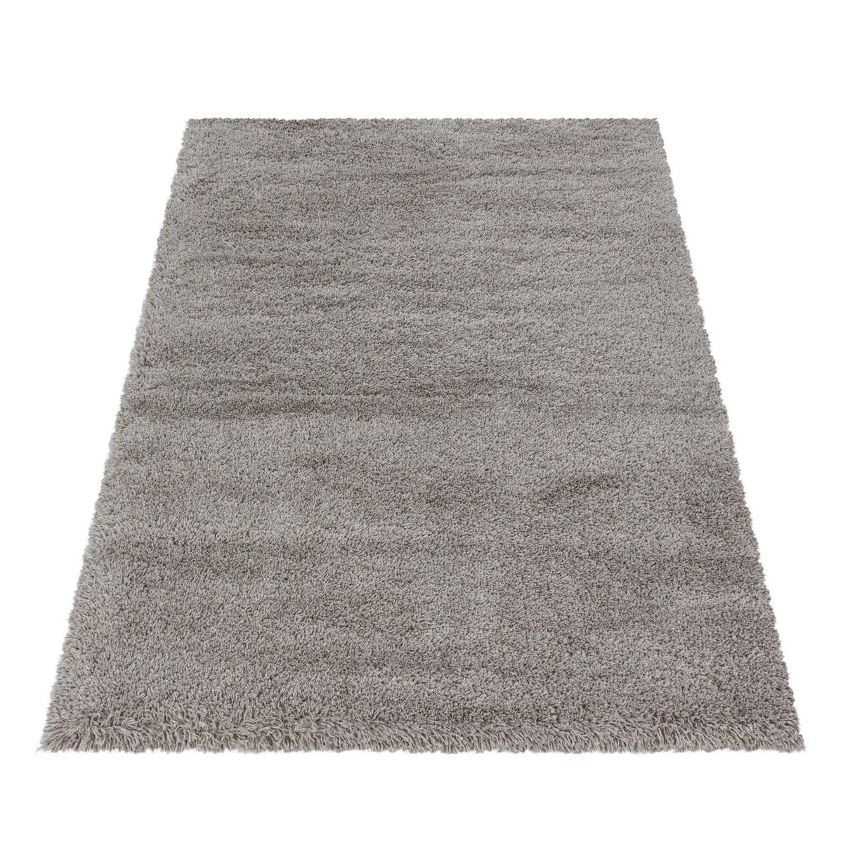 HOCHFLORTEPPICH SALZACH, einfarbig, Beige, 80 x 150 cm - Beige, Textil (150/80cm) - KADIMA DESIGN