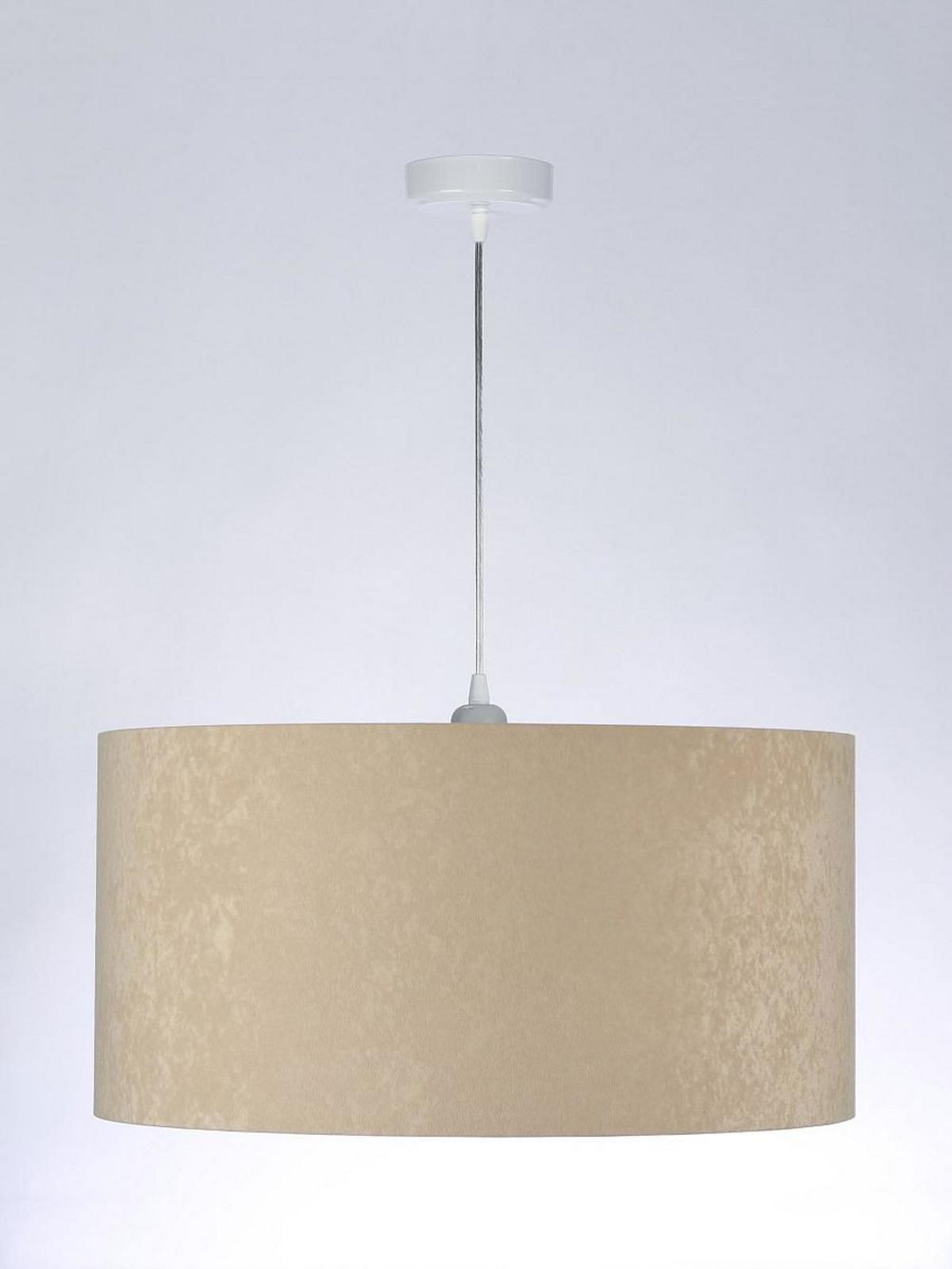 HÄNGELEUCHTE Weiß 50/25 cm - Beige/Weiß, Kunststoff (50/0.8/25cm) - ONZENO