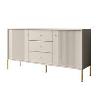 SIDEBOARD 2D3S VIVALDI mit Schubladen und geriffelten Fronten - Kaschmir, Holzwerkstoff (155/79/39cm) - Lookway