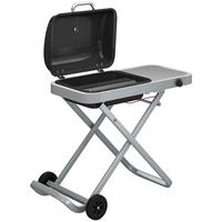 GASGRILL faltbar aus Edelstahl Schwarz - Schwarz, Metall (55/89/109cm) - Outsunny