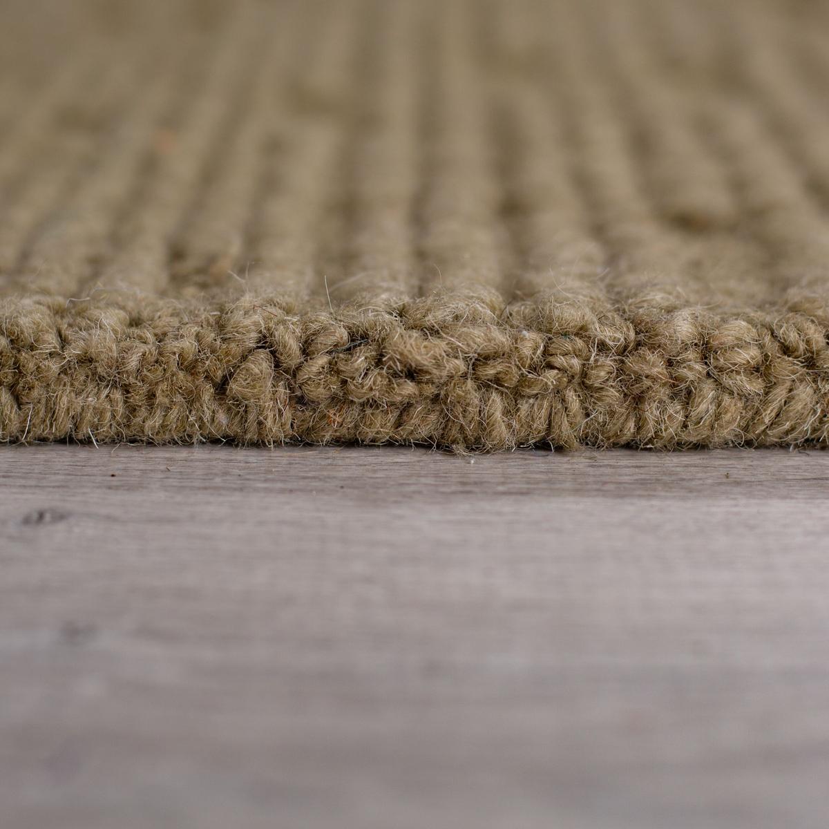 WOLLTEPPICH ALNE, einfarbig, Erdtöne, 80 x 230 cm - Grün, Textil (230/80cm) - KADIMA DESIGN