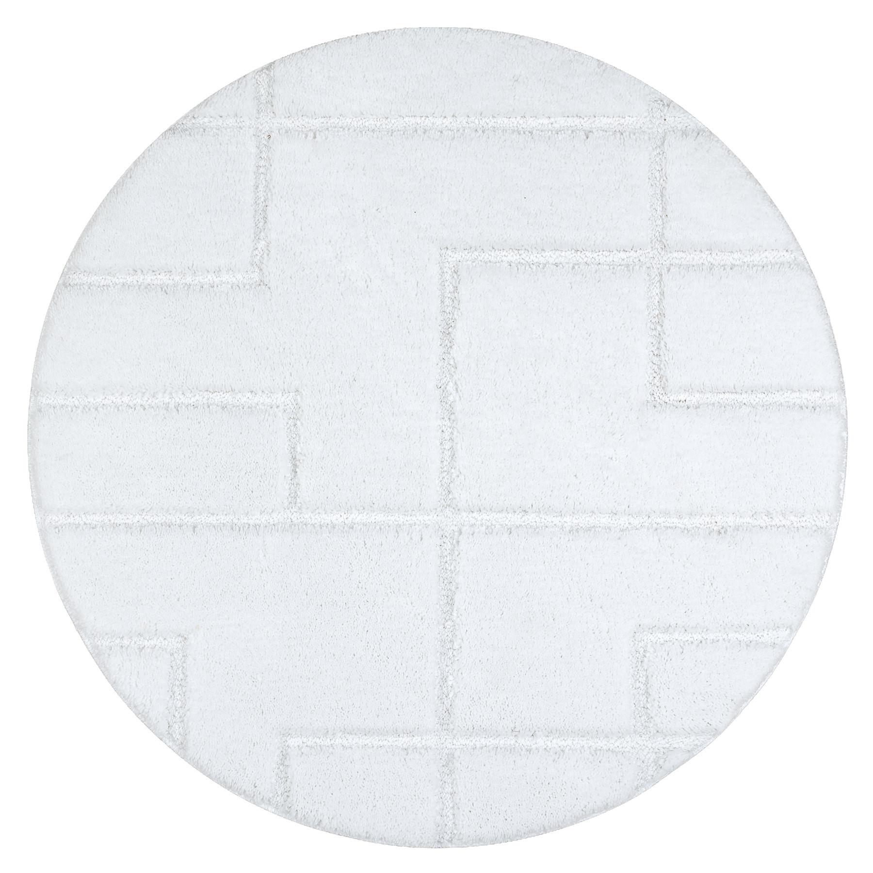 TEPPICH Dywaniki łazienkowe 50 cm - Weiß, Textil (50/50cm) - rugsX