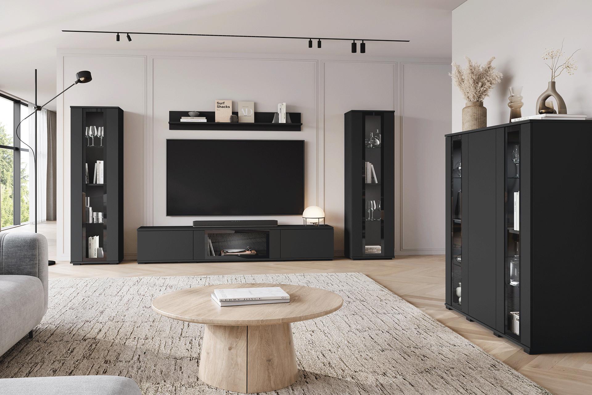 Highboard schwarz günstig bei mömax