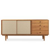 SIDEBOARD SIMONA Eiche - Eichefarben, Holz (175/76/41cm) - IDIMEX