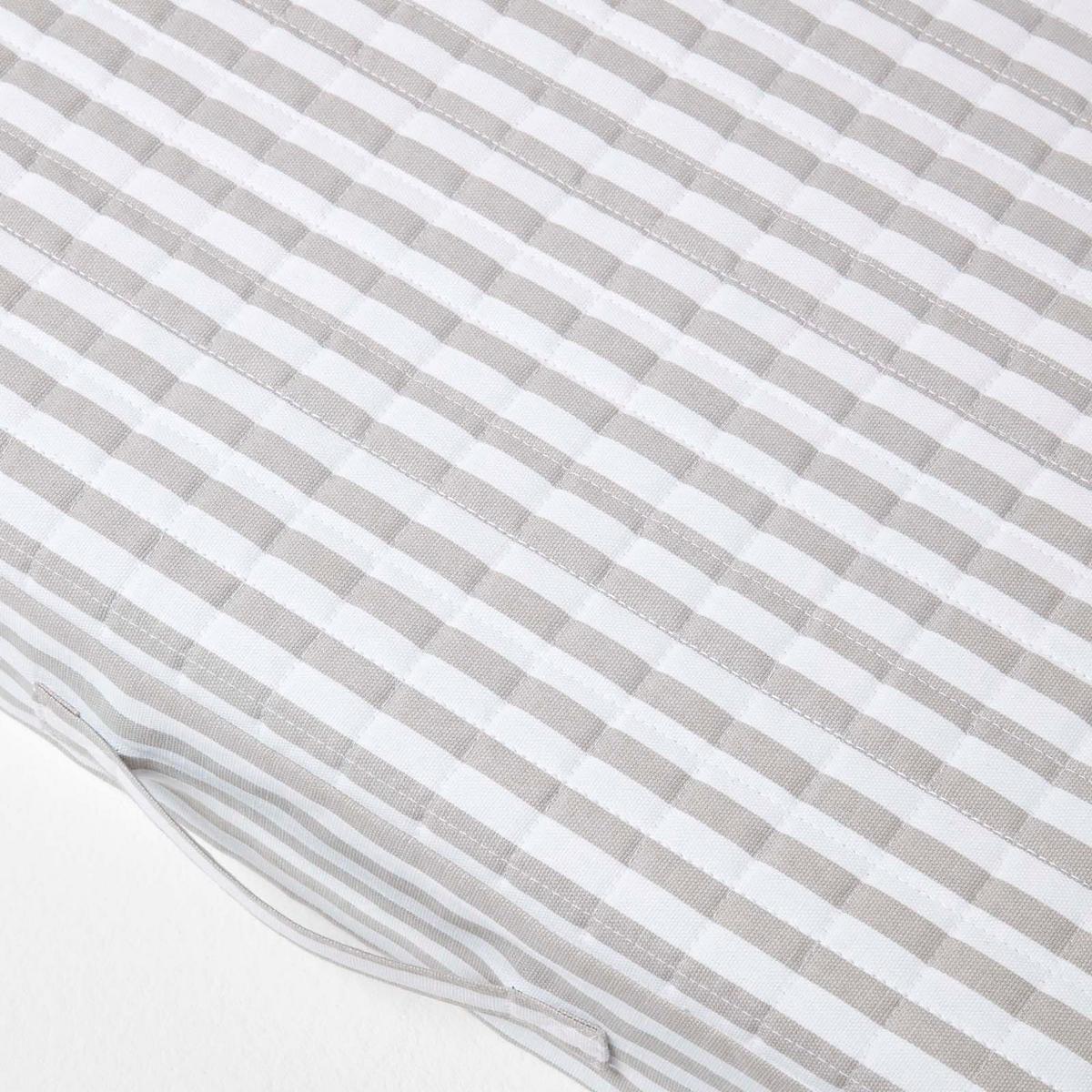 SITZKISSEN-BEZUG für Sofa-Auflage 100/50/10 cm, Baumwolle - Hellgrau, Textil (100/50/10cm) - Homescapes