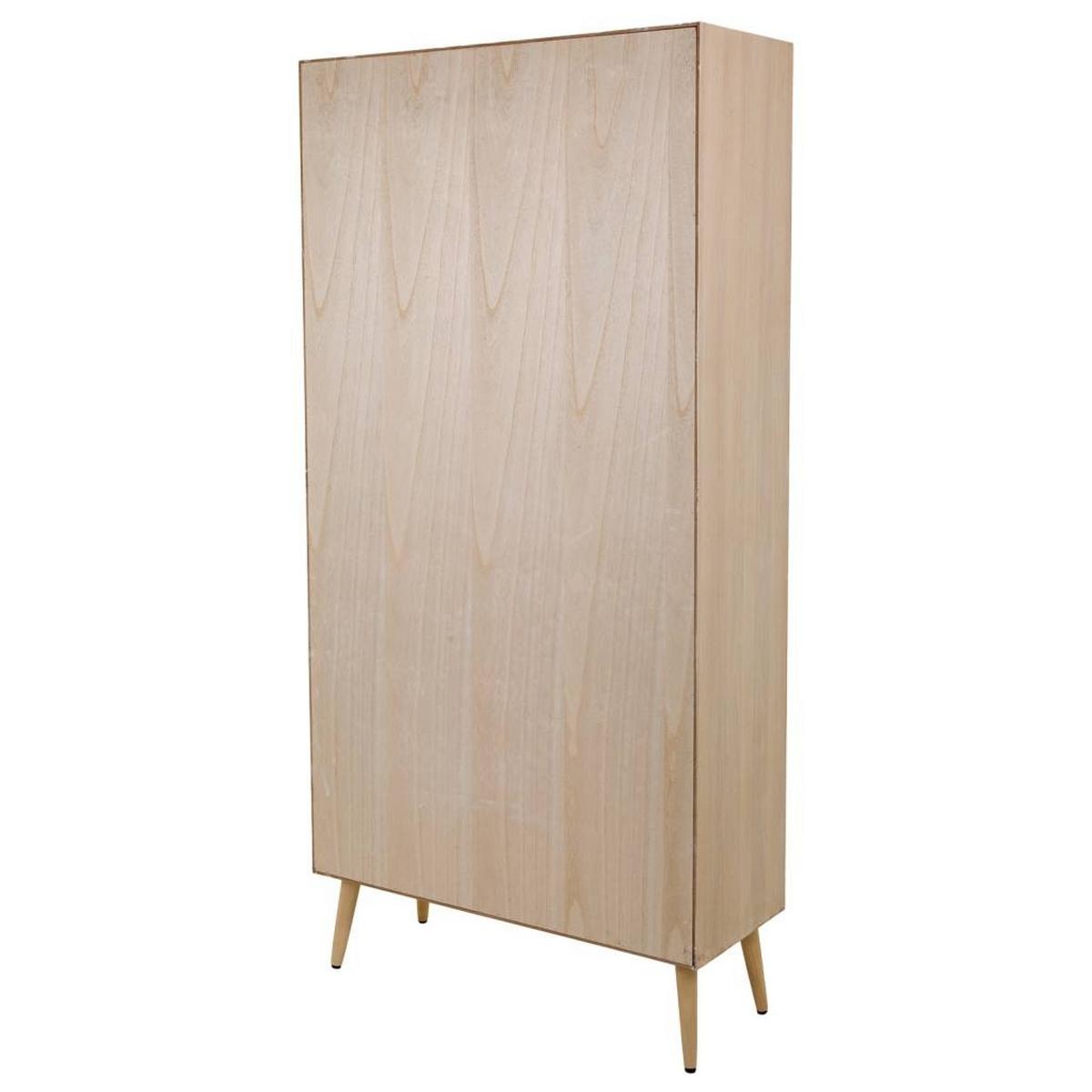 REGAL aus MDF und braunem Netz, 90x37x189 cm - Braun, Holz (90/37/189cm) - Wanderlust