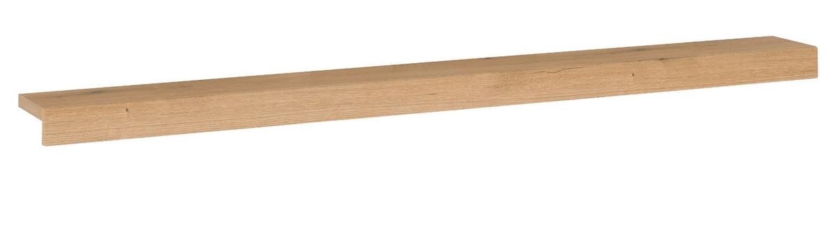 WANDBOARD in Evoke Eiche, Wandregal 200 cm - Kaschmir/Eichefarben, Holzwerkstoff (200/8/20cm) - Furn.Design