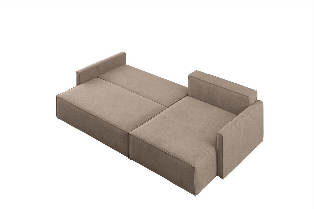 ECKSOFA Louis Scala - Dunkelgrau, Holzwerkstoff/Textil (250/142cm) - Fun Möbel