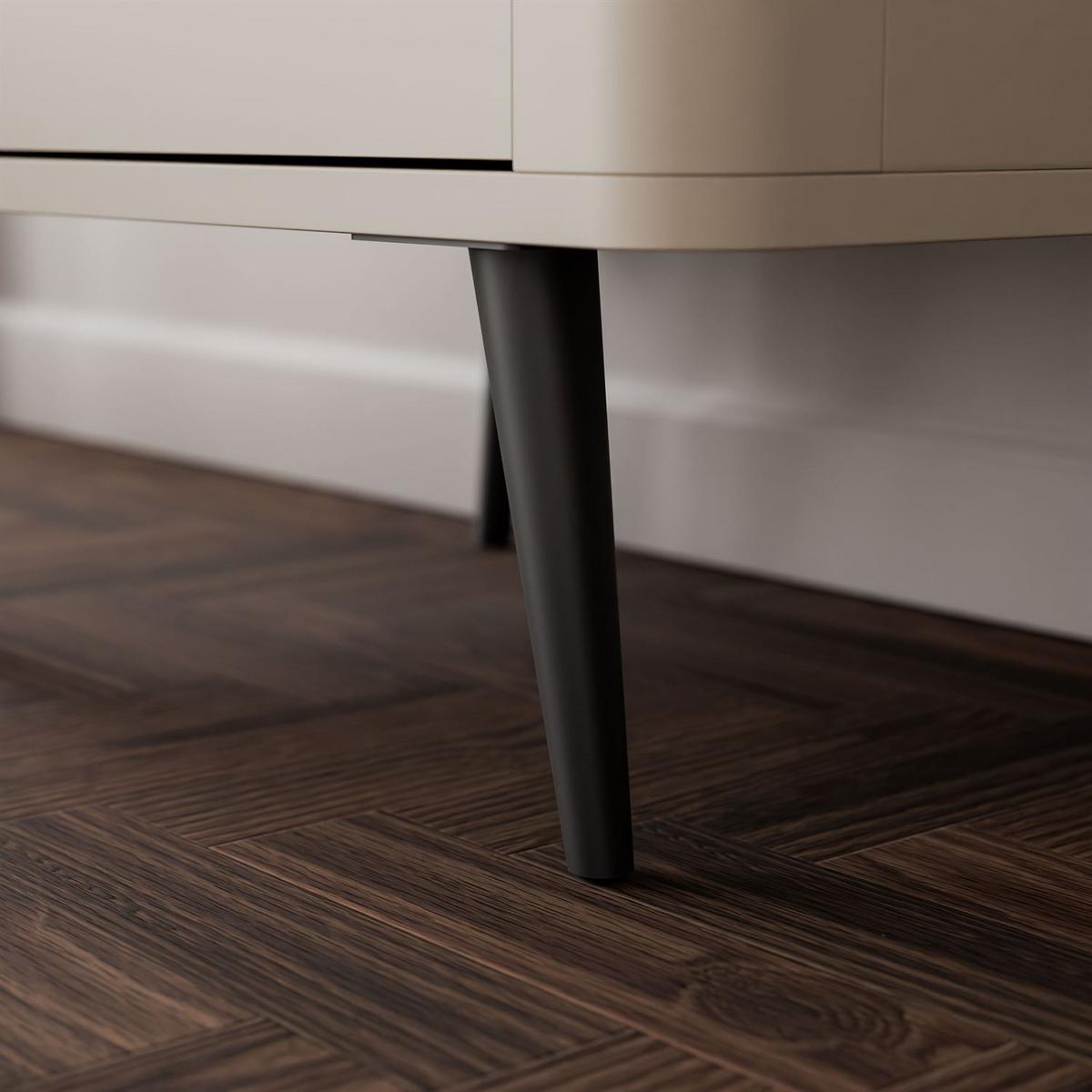 REGAL schmal AUTUMN 1D3S mit Schubladen, Kaschmir / Grauer Stein - Beige/Grau, Holzwerkstoff (60/191/40cm) - Lookway