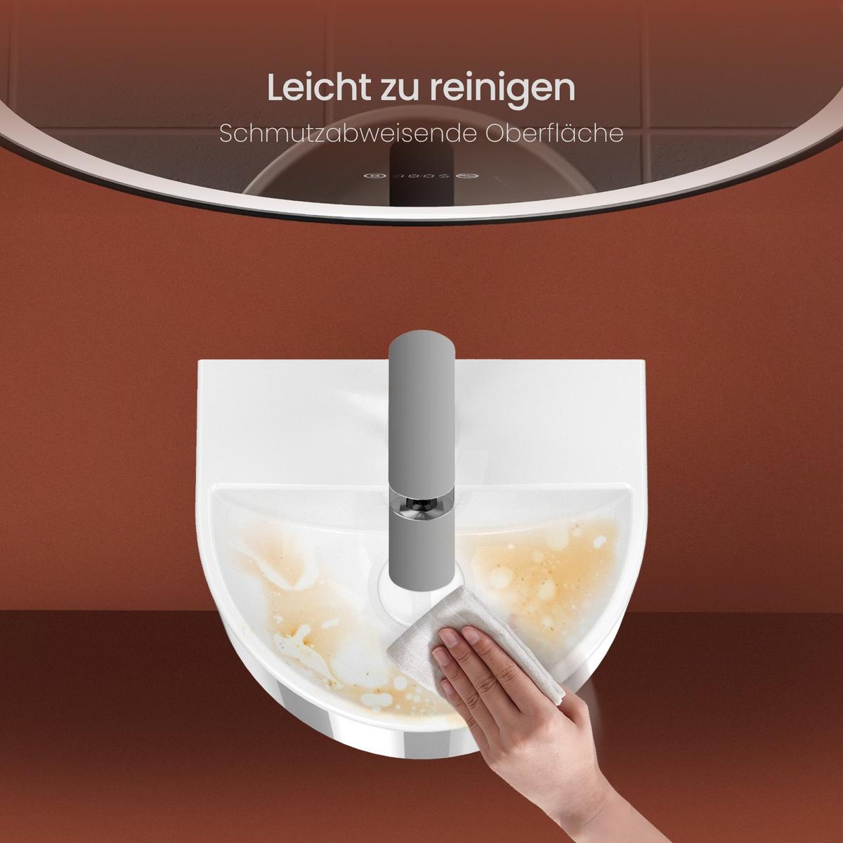 WASCHBECKEN U-förmig Wandmontage Glänzend Weiß 30,3 / 25,5 / 12 cm - Weiß, Keramik (30.3/12/20.5cm) - EMKE