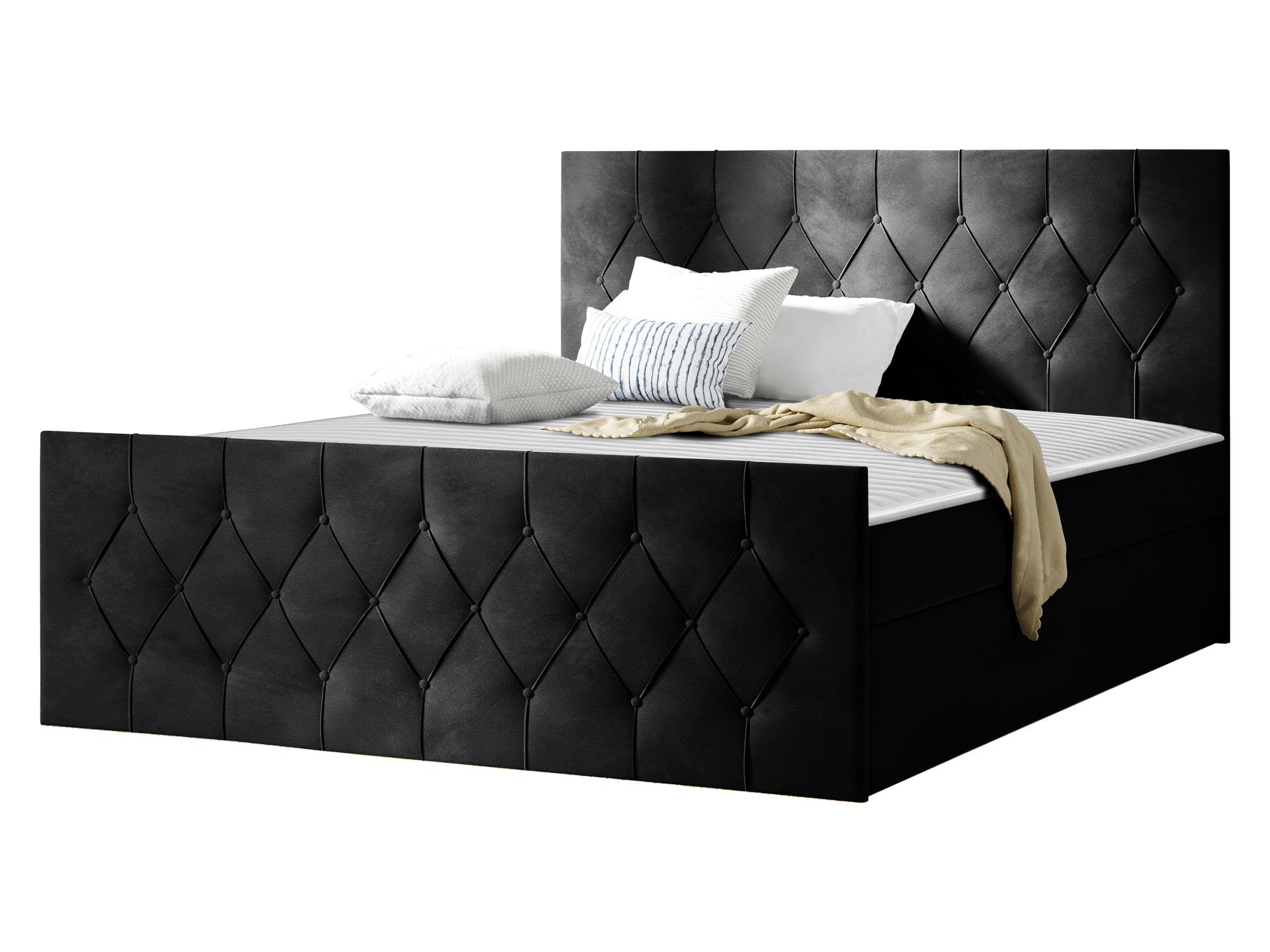 BOXBETT Sky Lux - H3 - Schwarz, Holz (160/200cm) - MIRJAN24