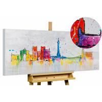 ACRYLBILD HANDGEMALT 120/60 cm - Grau, Holz/Textil (120/60cm) - KUNSTLOFT