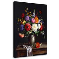 LEINWANDBILD Blumen 40x60cm - Multicolor, Textil (40/60cm) - Feeby