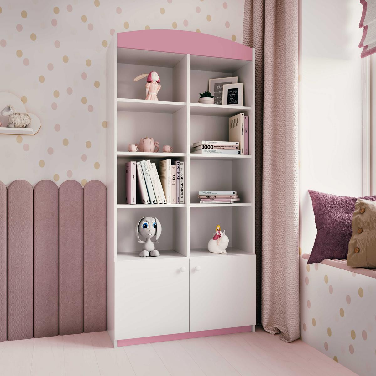 KINDERREGAL II Babydreams Hellrosa 90\180\36 - Hellrosa, Holzwerkstoff/Kunststoff (90/180/36cm) - RAUMHIRSCH FURNITURE