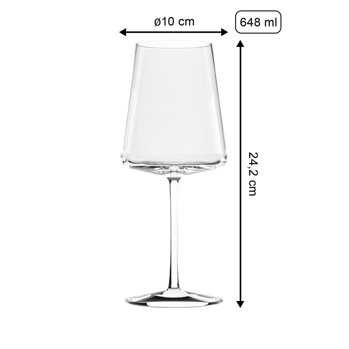BORDEAUXGLÄSER Power transparent 648 ml 6er Set - Transparent, Glas (0.648L) - Stölzle Lausitz